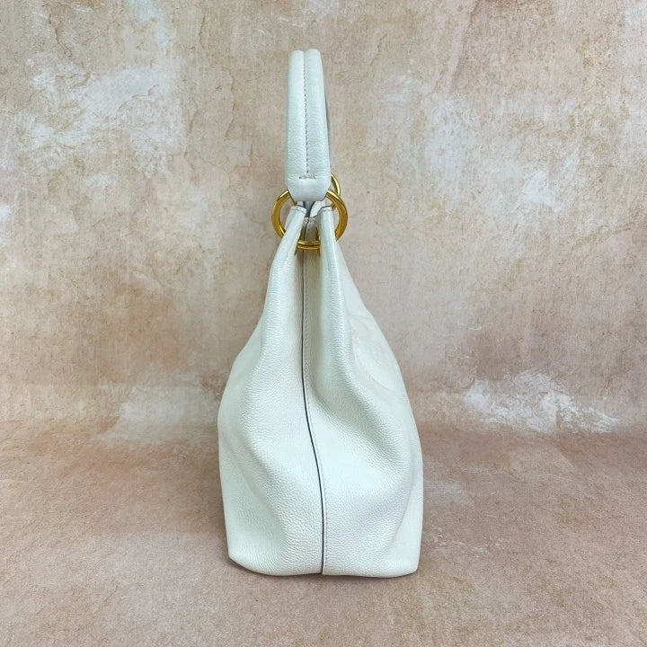 Prada White Nylon Hobo Shoulder Handbag For Women