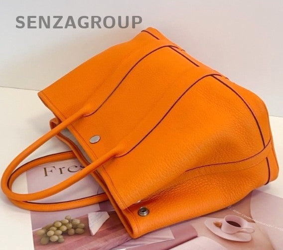 Hermes gp30 garden party Top Handle Shoulder Bag Women Orange