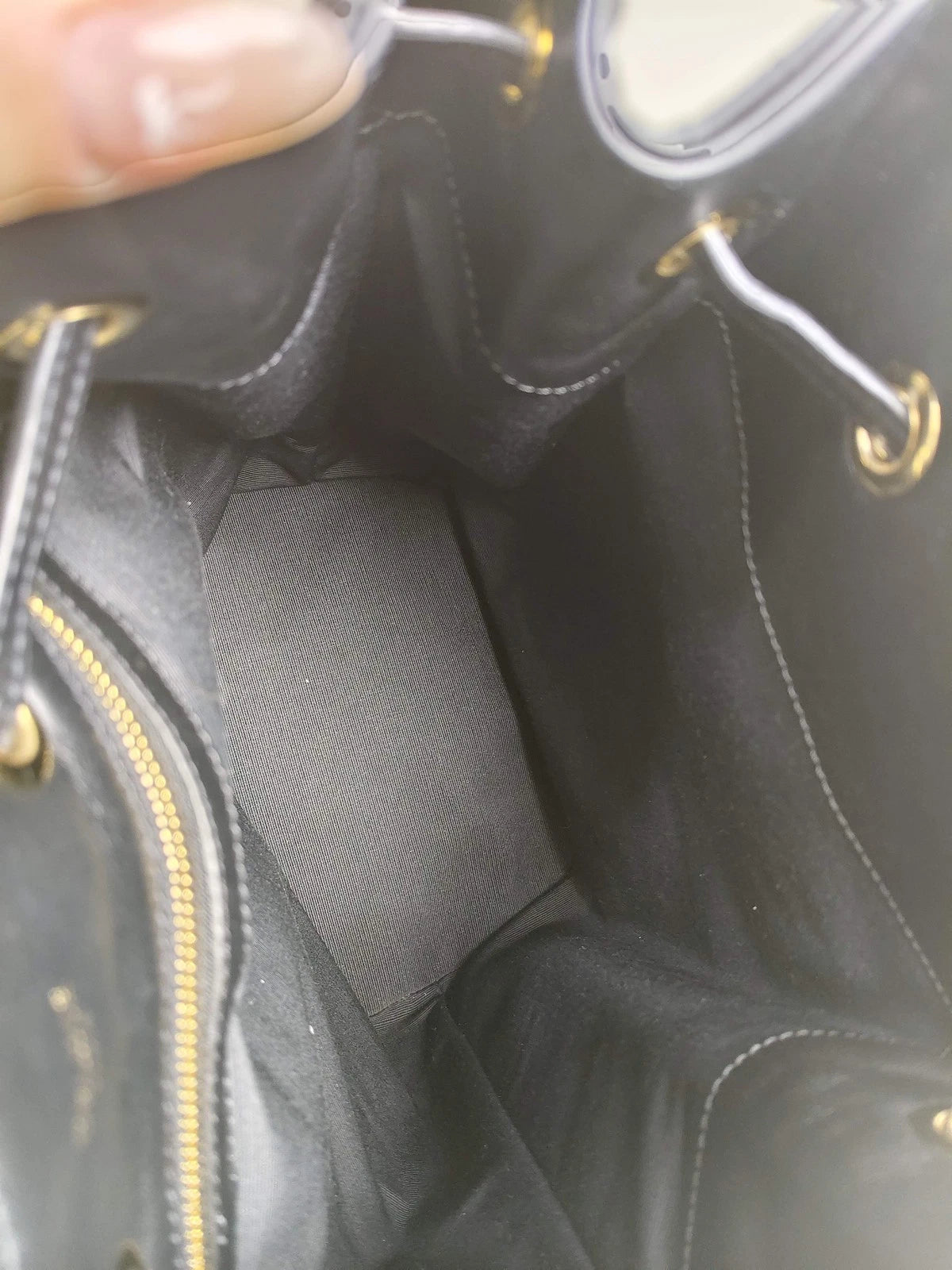Authentic Celine Black Quilted Leather Backpack For Women
