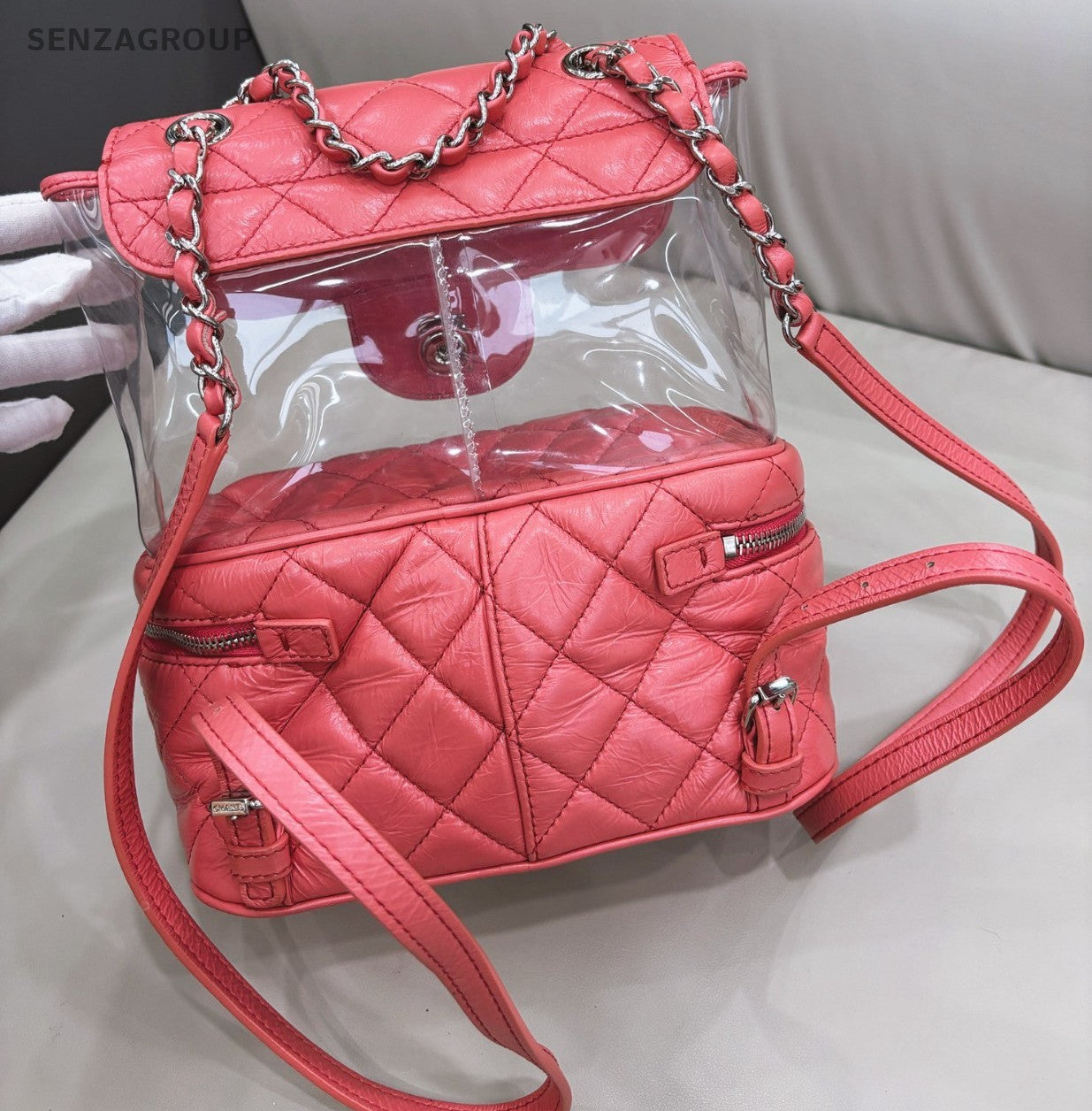 CHANEL Backpack Jelly Diamond pattern Pink Shoulder bag Women
