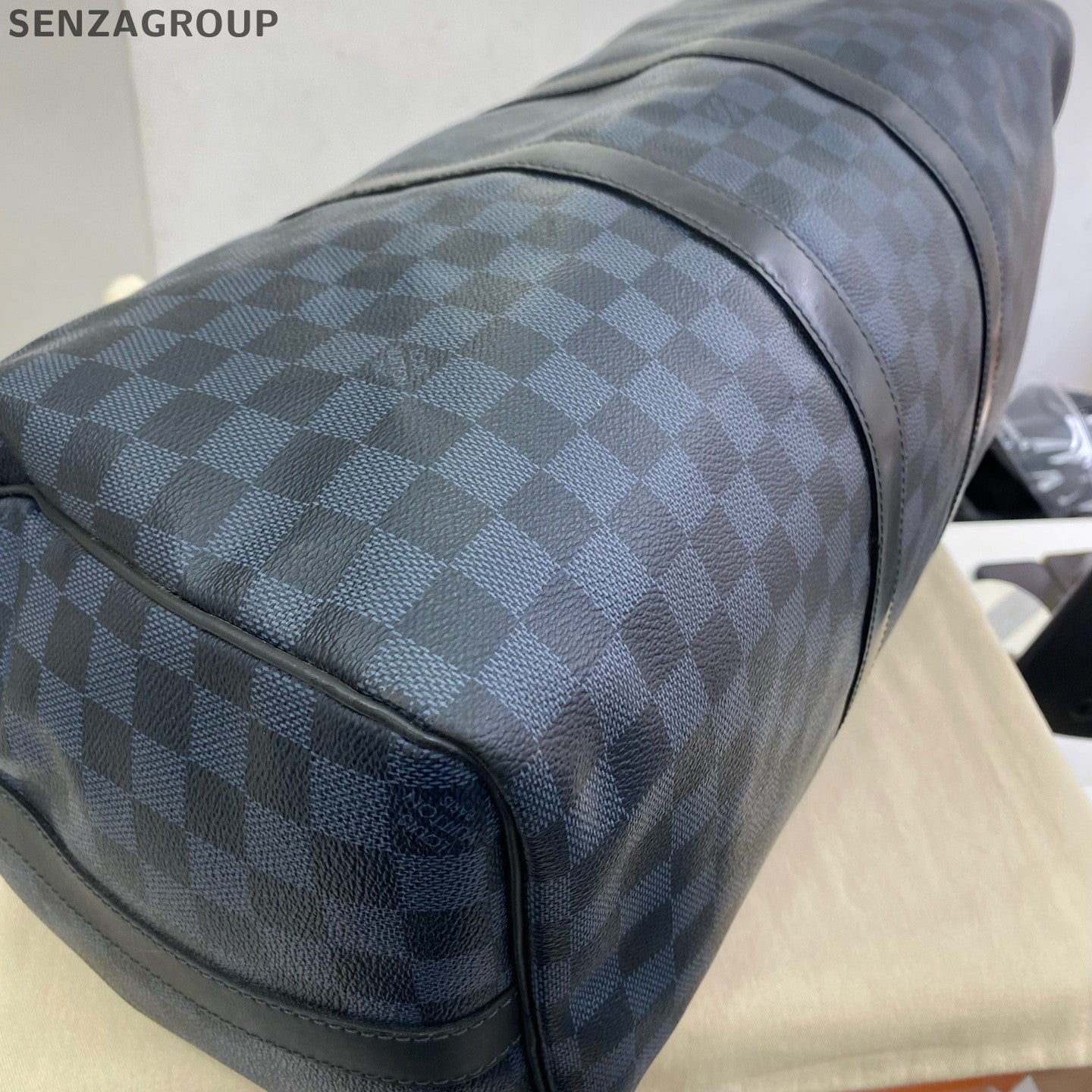 Louis Vuitton Keepall 45 Damier Graphite Travel Bag Unisex Carryall