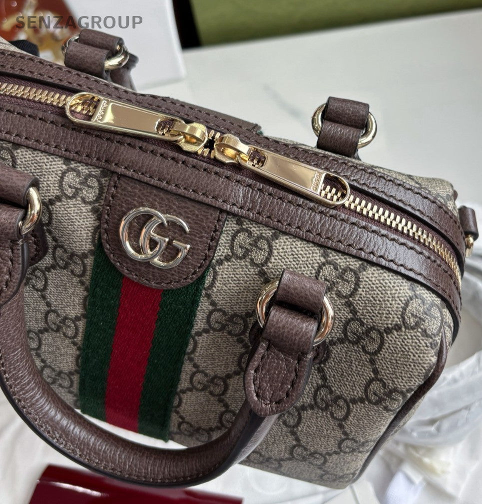 Gucci Ophidia Boston GG Monogram Handbag 2WAY Crossbody NEW with Tags