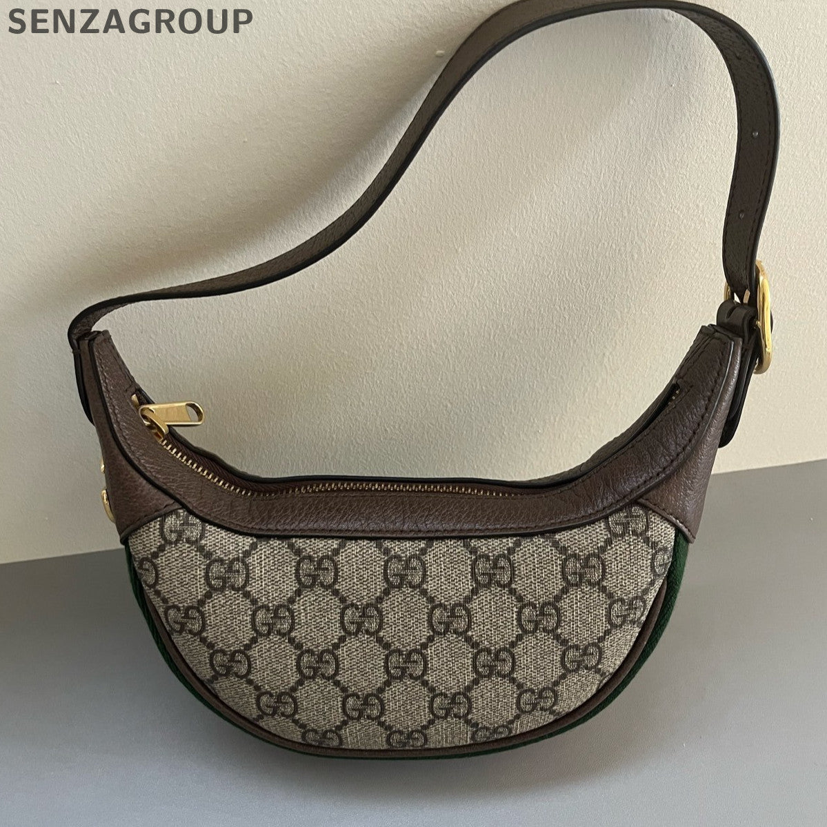 Gucci Ophidia Mini Shoulder Bag Brown Gold Buckle Classic Women
