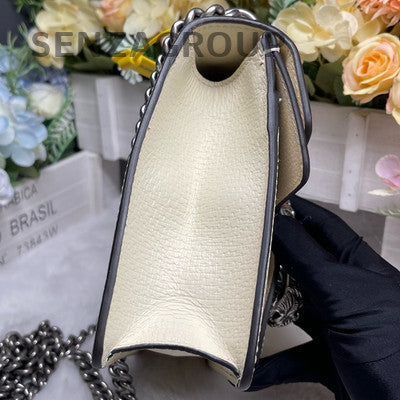 Gucci Dionysus Small White Bag Silver Chain Crossbody Classic Women