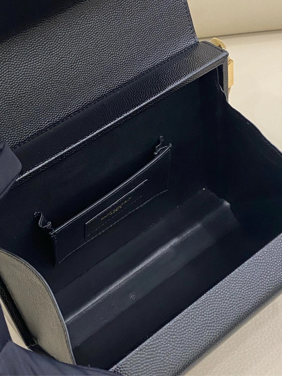 Saint Laurent Black Box Chain Shoulder Bag For Women