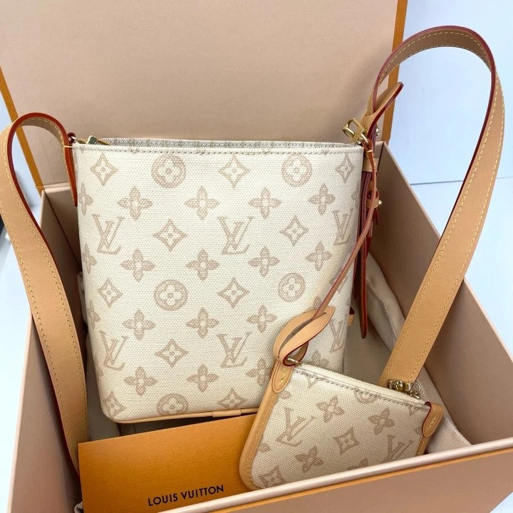 Louis Vuitton All In BB 130th Limited Bucket Bag Beige For Women