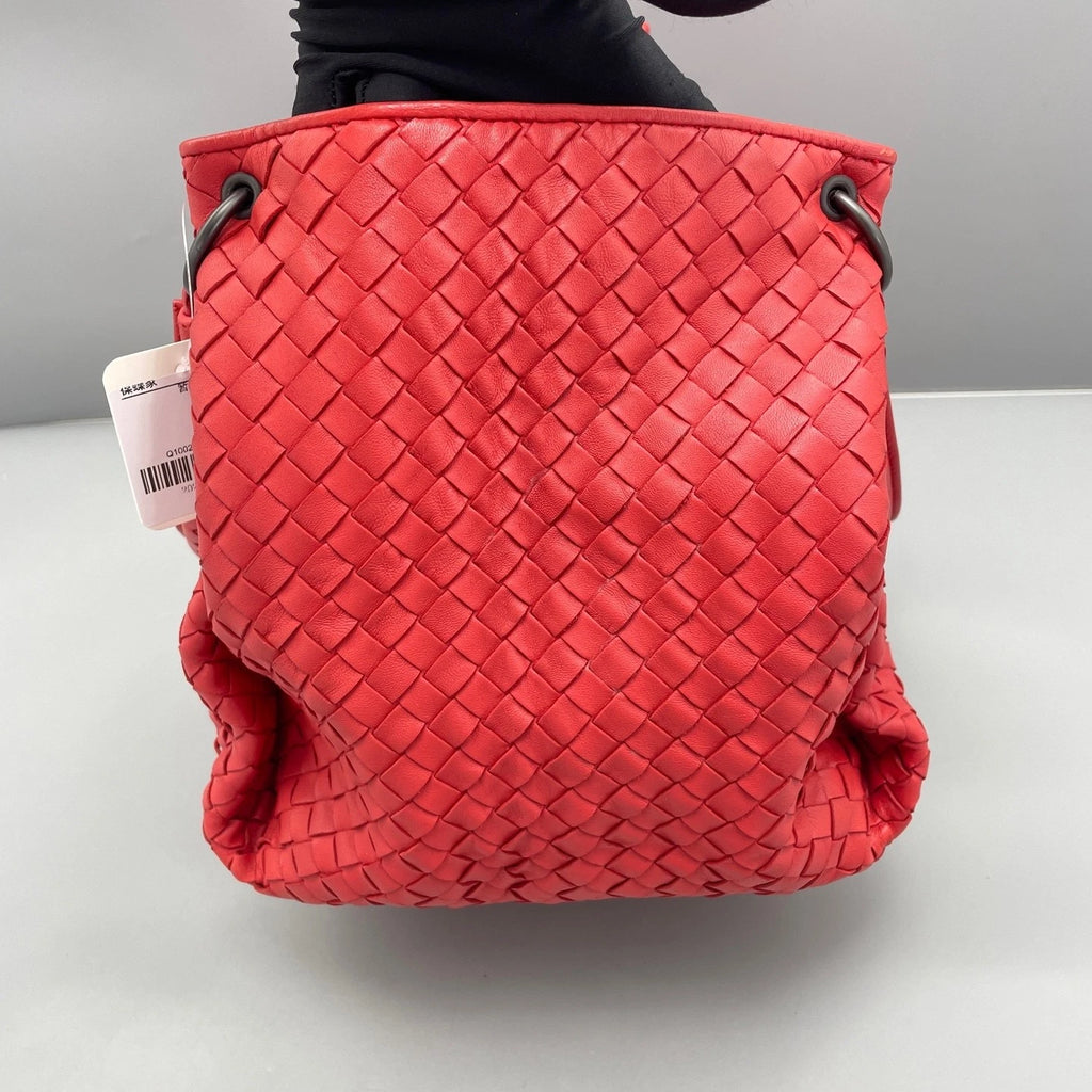 Bottega Veneta Woven Red Tote Hobo Bag For Women