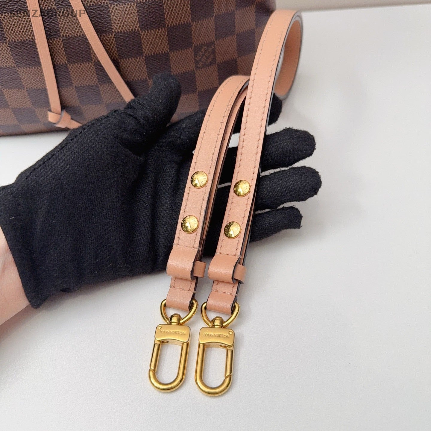 Louis Vuitton NeoNoe Damier Ebene Drawstring Shoulder bag Brown Women Classic