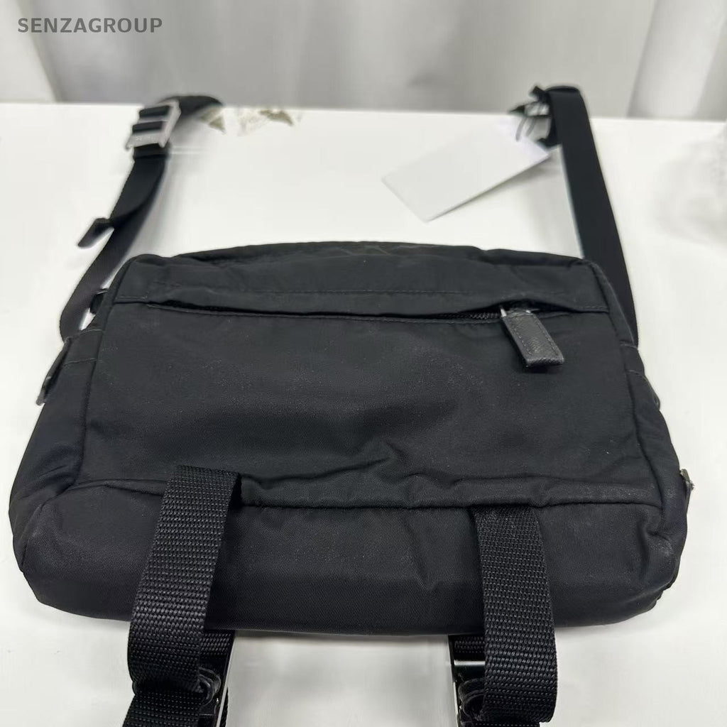 PRADA Nylon Black Silver Camera bag