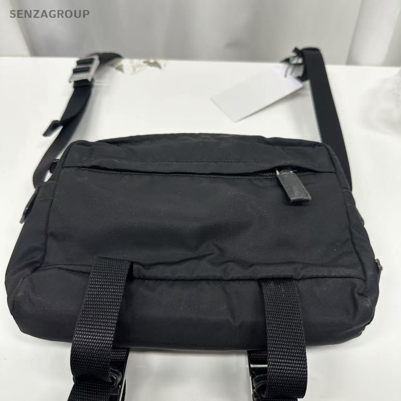 PRADA Nylon Black Silver Camera bag