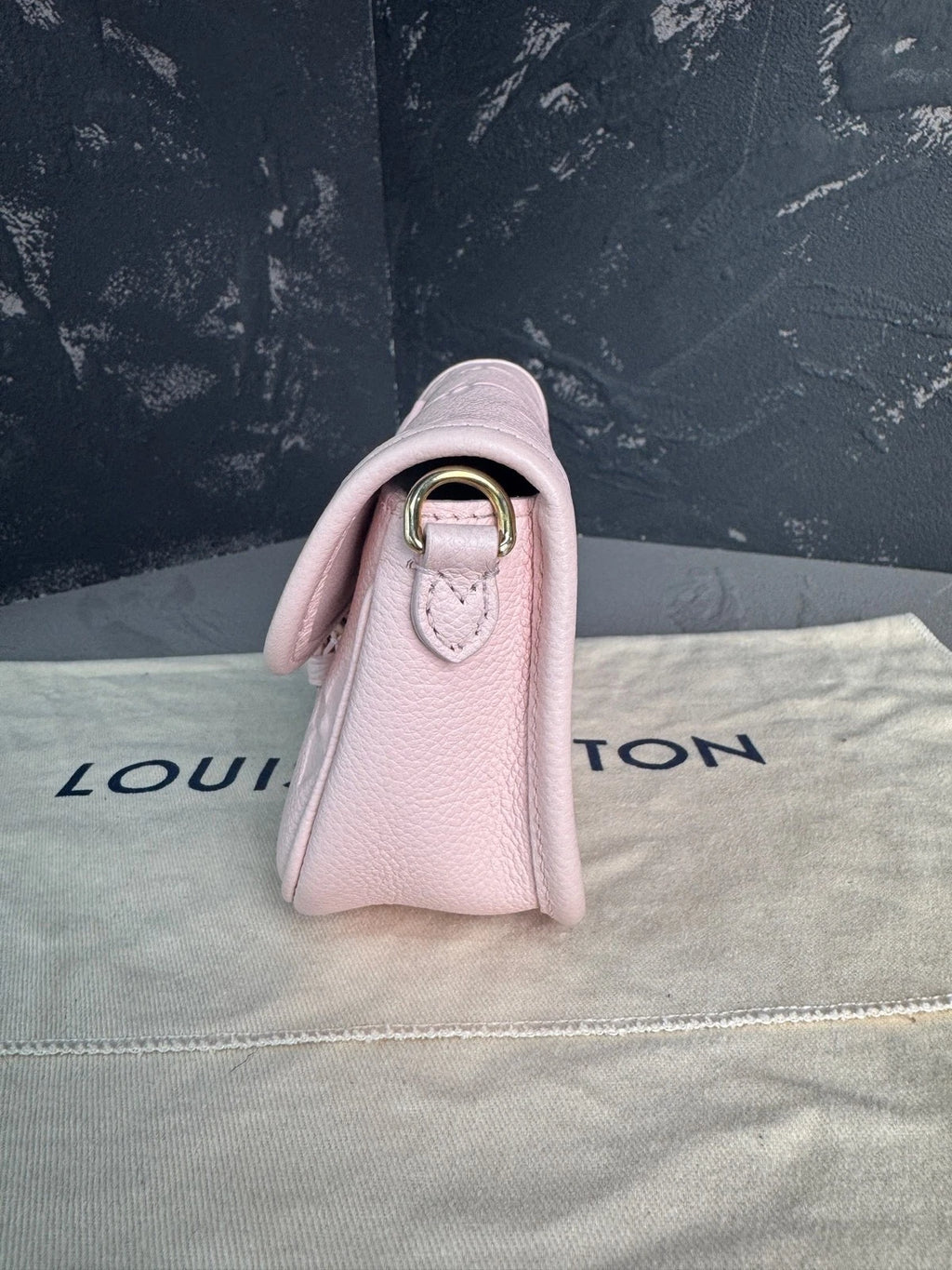 Louis Vuitton Nano Baguette Pink Shoulder Bag For Women
