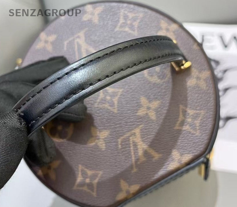 Louis Vuitton Cannes Monogram Top Handel Shoulder Crossbody Bag Women Brown