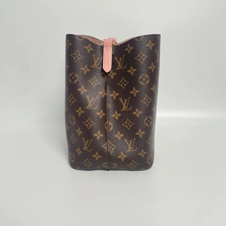 Louis Vuitton Canvas Neonoe Pink Bucket Bag For Women