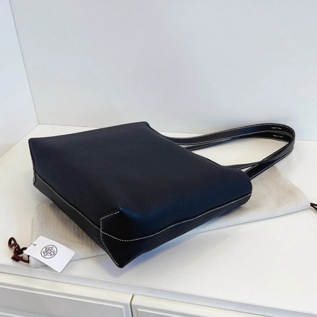 Hermes Cabasellier31 Tote Shoulder Bag Black Unisex Adults Classic