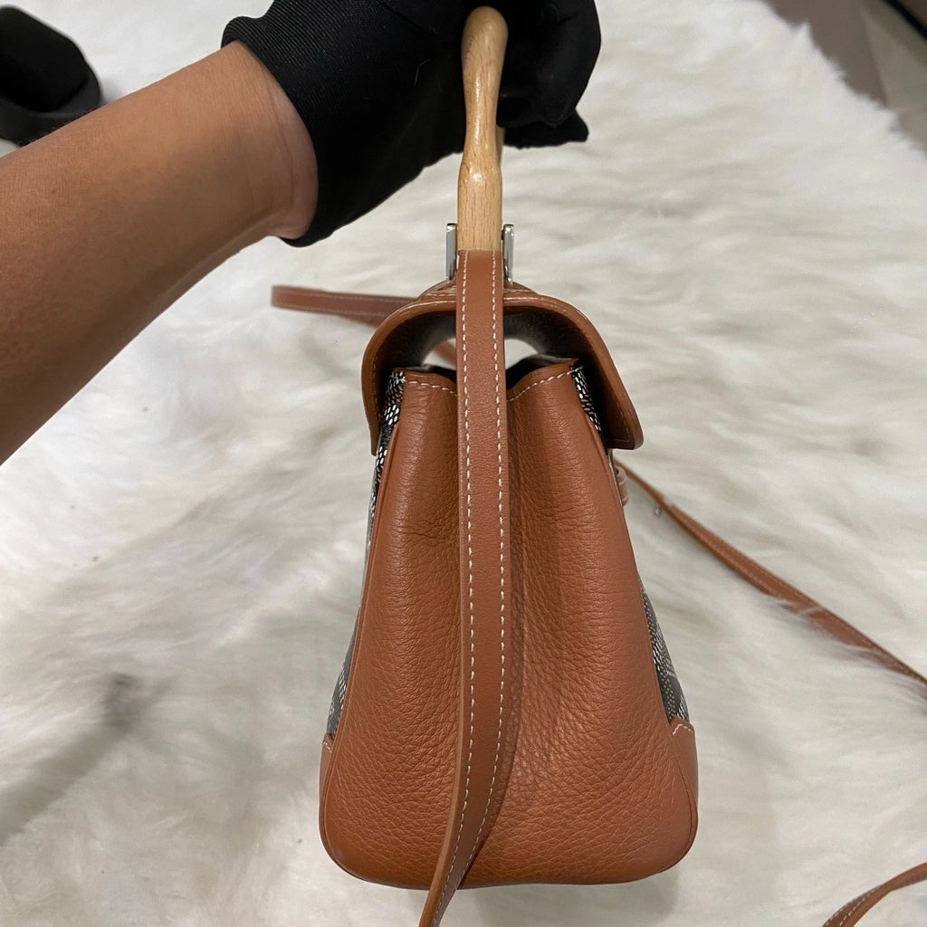 Goyard Mini Saigon Bag Brown Monogram Handbag Crossbody Classic Women
