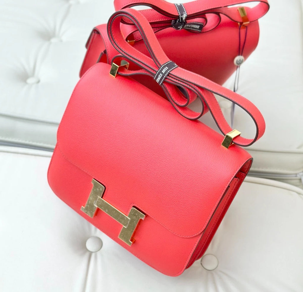 Hermes Constance24 Epsom Shoulder Bag Crossbody Bag Women Fashion S