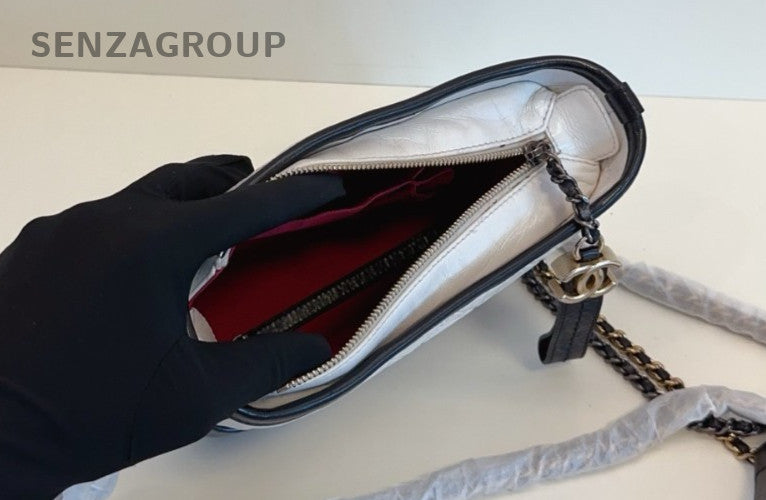 CHANEL Panda color Gabriel Calf  Shoulder bag Crossbody