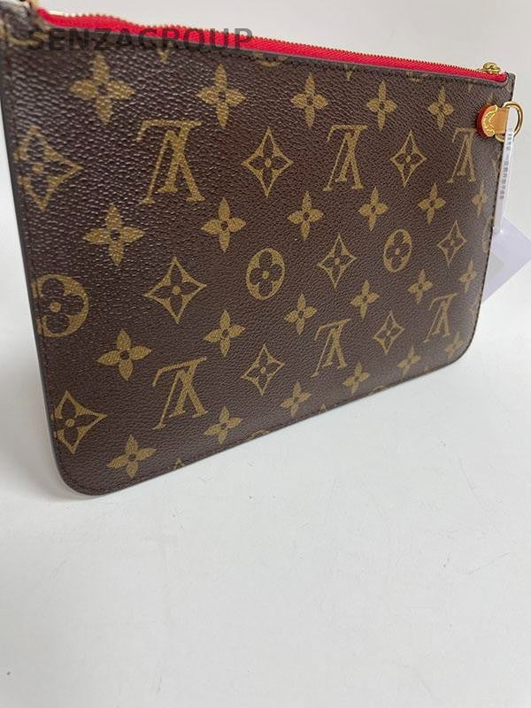 SJ0001 Louis Vuitton Red Neverfull Detachable Pouch