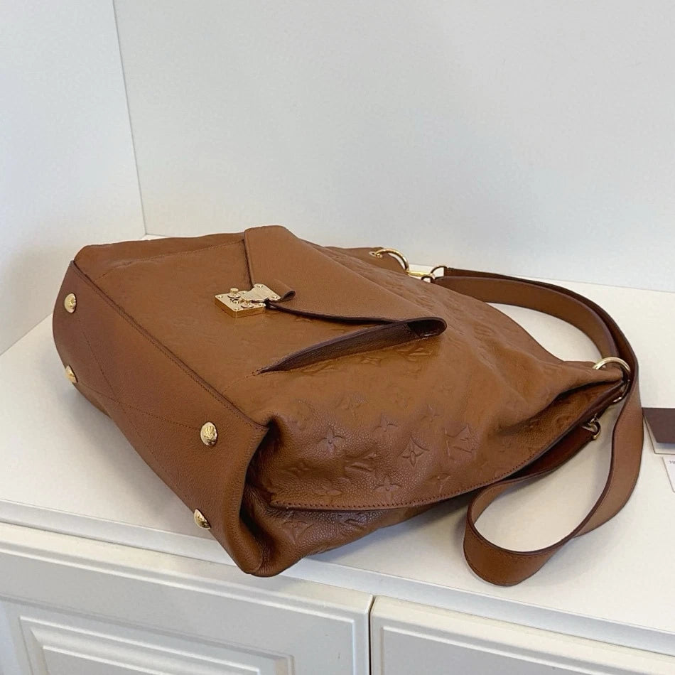 Louis Vuitton Métis Hobo 3Ways Top Handle Shoulder Crossbody Brown Gold Women