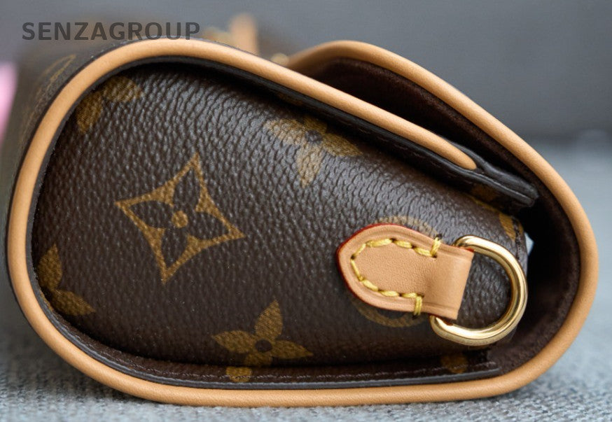 Louis Vuitton Pochette Camille Monogram Chain Crossbody Bag Brown Women Classic