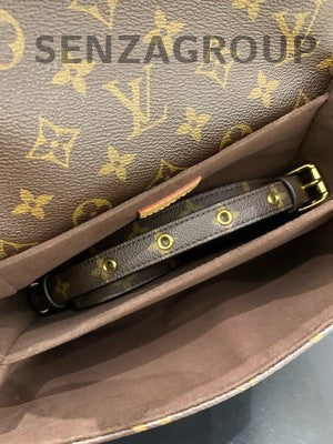 Louis Vuitton Monogram Pochette Metis Crossbody Bag Brown Gold Hardware