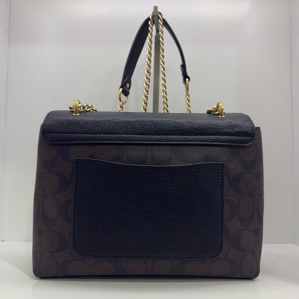 Coach Classic Monogram Pebbled Leather Envelope Crossbody Women