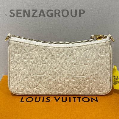 Louis Vuitton LV Easy Pouch On Strap Chain Crossbody Bag White Gold