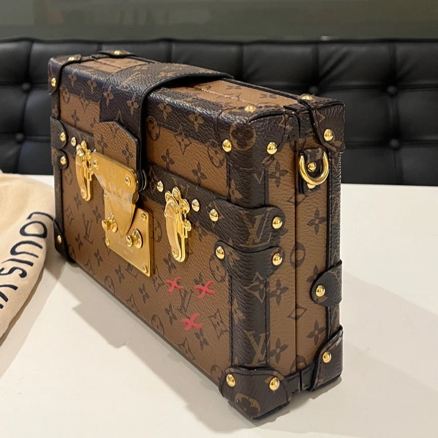 Louis Vuitton Monogram Color Block Hard Box Shoulder Crossbody Bag