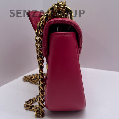 Louis Vuitton New Wave Red Leather Chain Shoulder Crossbody Bag Women