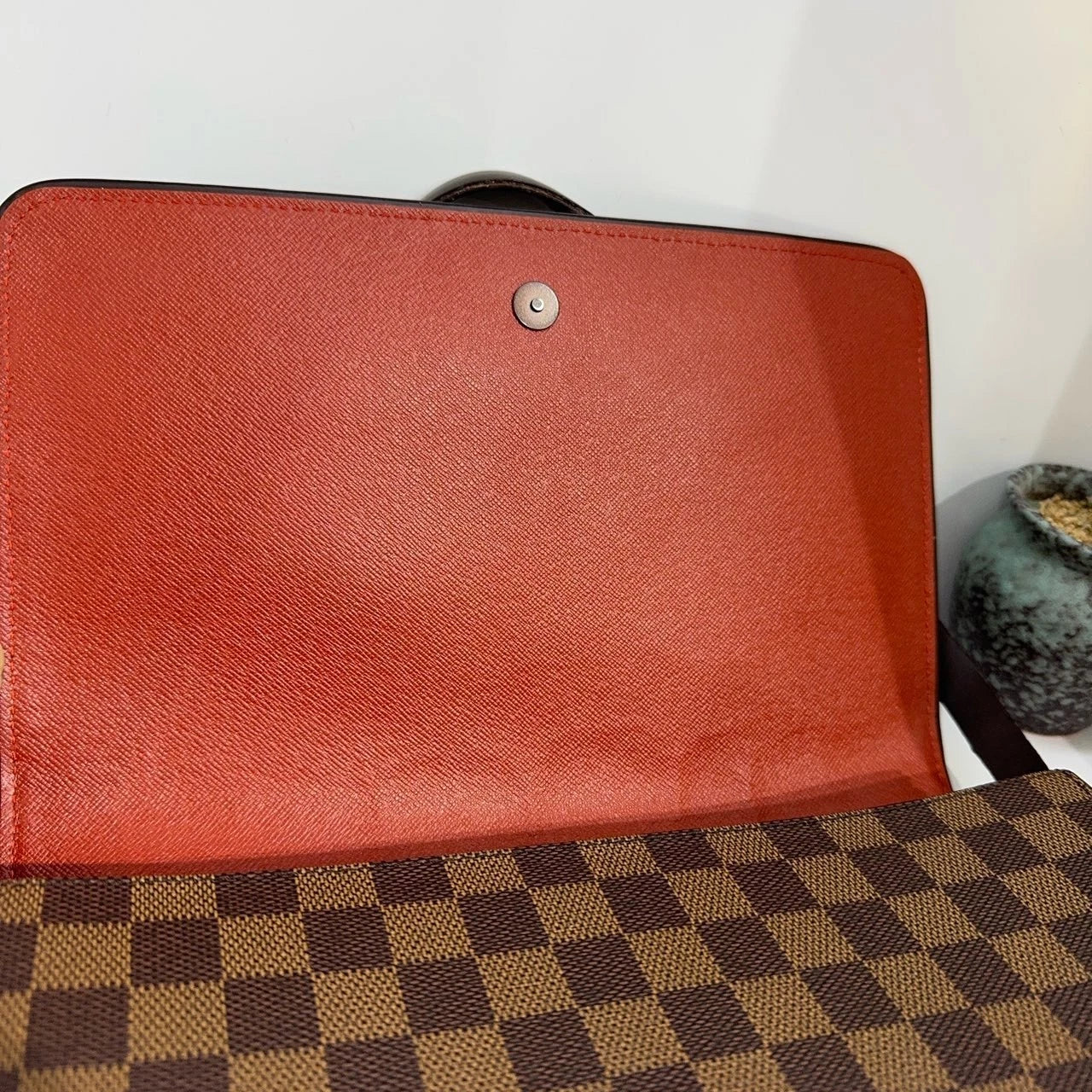 Louis Vuitton Damier Canvas Flap Shoulder Underarm Bag For Women