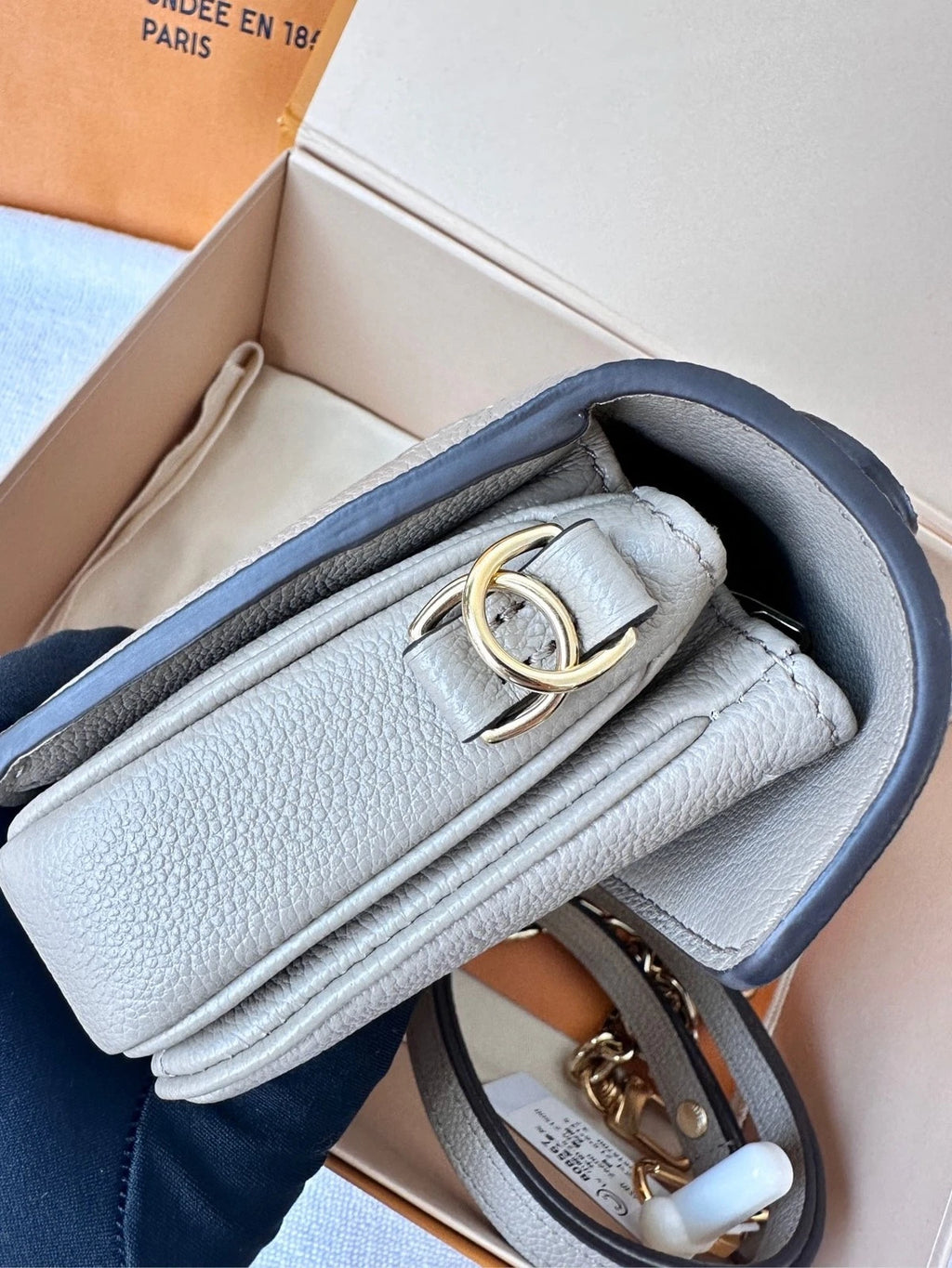 Louis Vuitton Pochette Metis Grey Mini Messenger Crossbody Bag