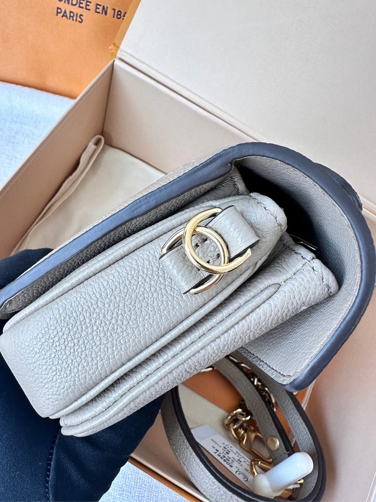 Louis Vuitton Pochette Metis Grey Mini Messenger Crossbody Bag