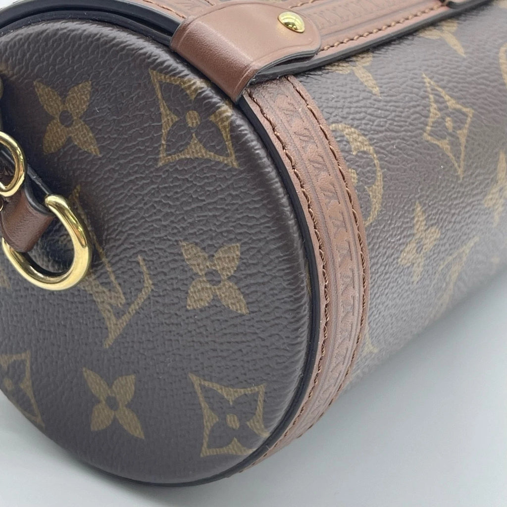 Louis Vuitton Papillon Trunk Monogram Canvas Chain Shoulder Bag For Women