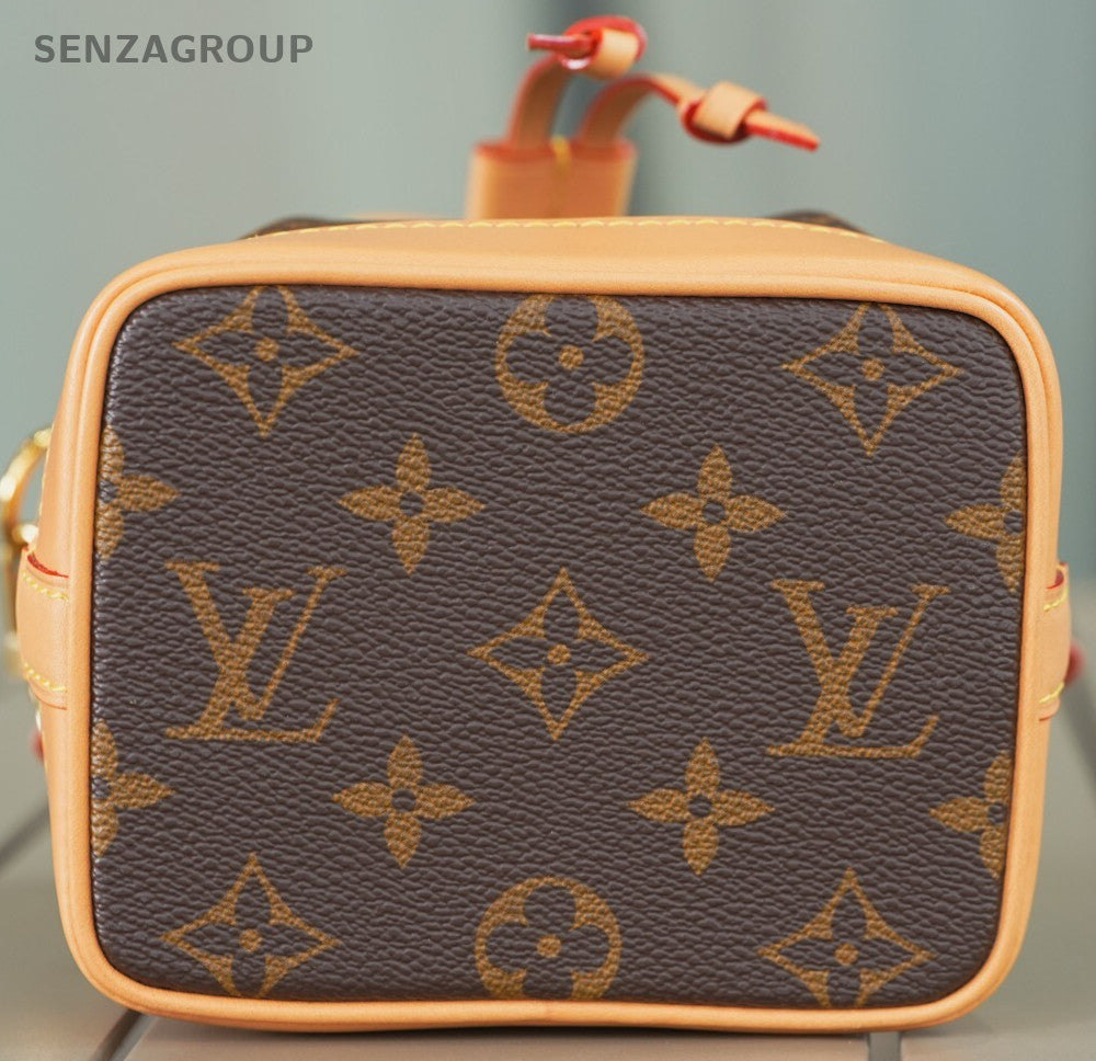 Louis Vuitton Monogram Coated Canvas Nano Noe  Crossbody Bag Almost Brand NEW