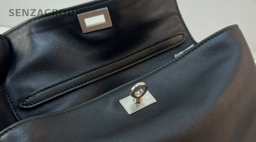 Balenciaga Rodeo Mini Top Handle Bag Crossbody Black Silver Women Vintage