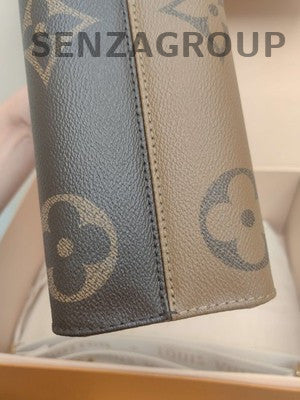 Louis Vuitton OnTheGo MM Monogram Brown Tote Bag for Women