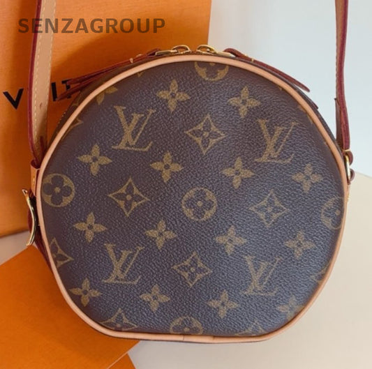Louis Vuitton Monogram PM Round Bag Shoulder Bag Crossbody Brown Gold Women