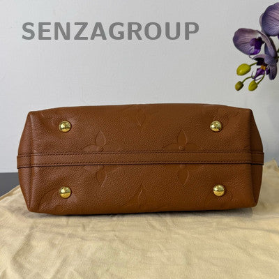 Louis Vuitton Carryall PM Brown Gold Hardware Monogram Leather Shoulder Bag