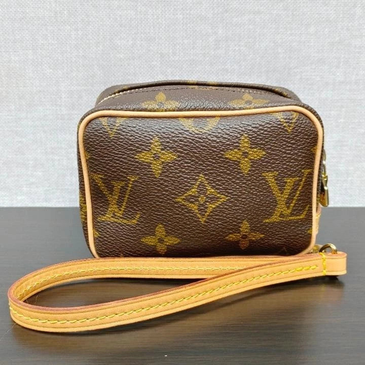 Sj0001 Louis Vuitton Canvas Mini Bag Mini Coin Purse Bag (u) Excellent