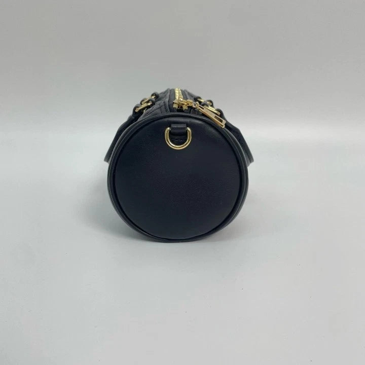 Louis Vuitton Papillon BB Black Embossed Barrel Bag Women