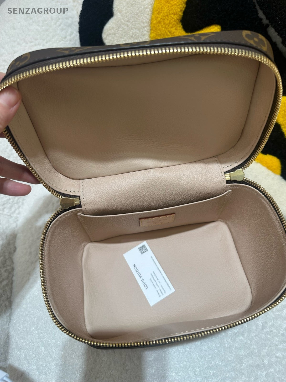 Louis Vuitton Nice Nano Monogram Top Handle box Brown Women