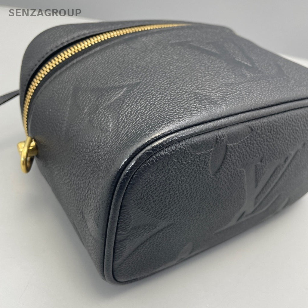Louis Vuitton Vanity Make up Box Monogram Empreinte 2way Crossbody Black