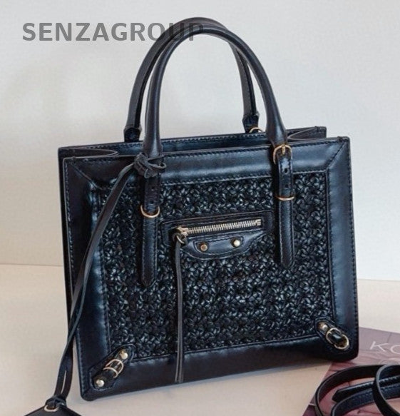 Balenciaga City Mini Top Handle Bag Crossbody Black Gold Women Classic