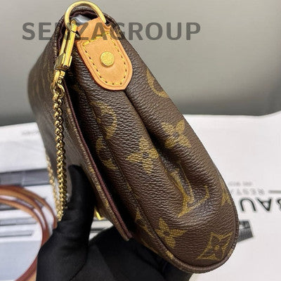 Louis Vuitton Monogram Favorite MM Chain Shoulder Crossbody Bag Brown Gold