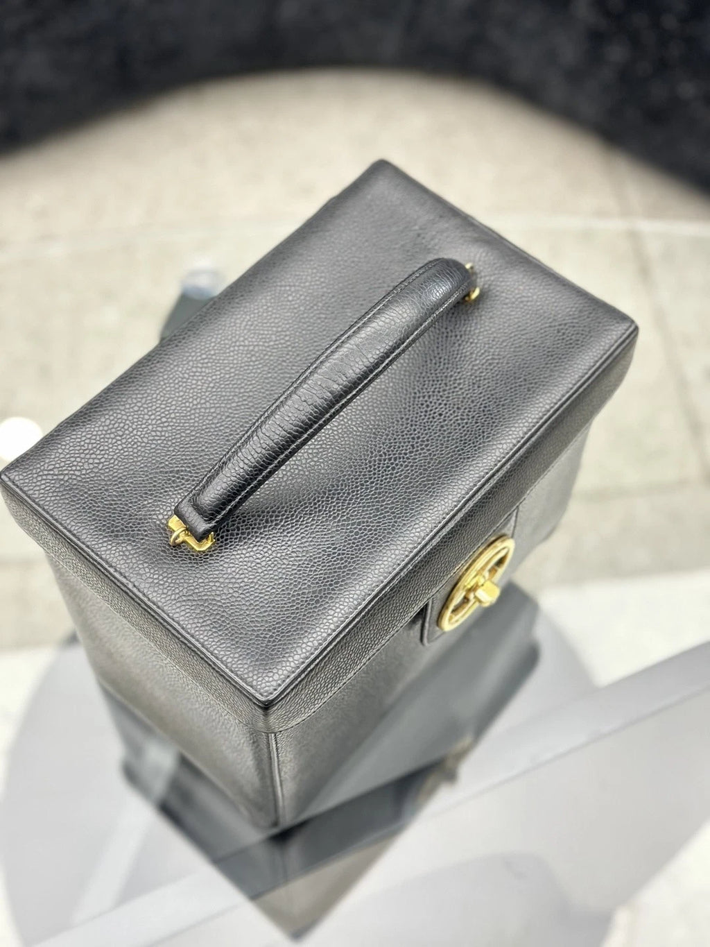 Chanel Vanity Crossbody Top Handle Excellent