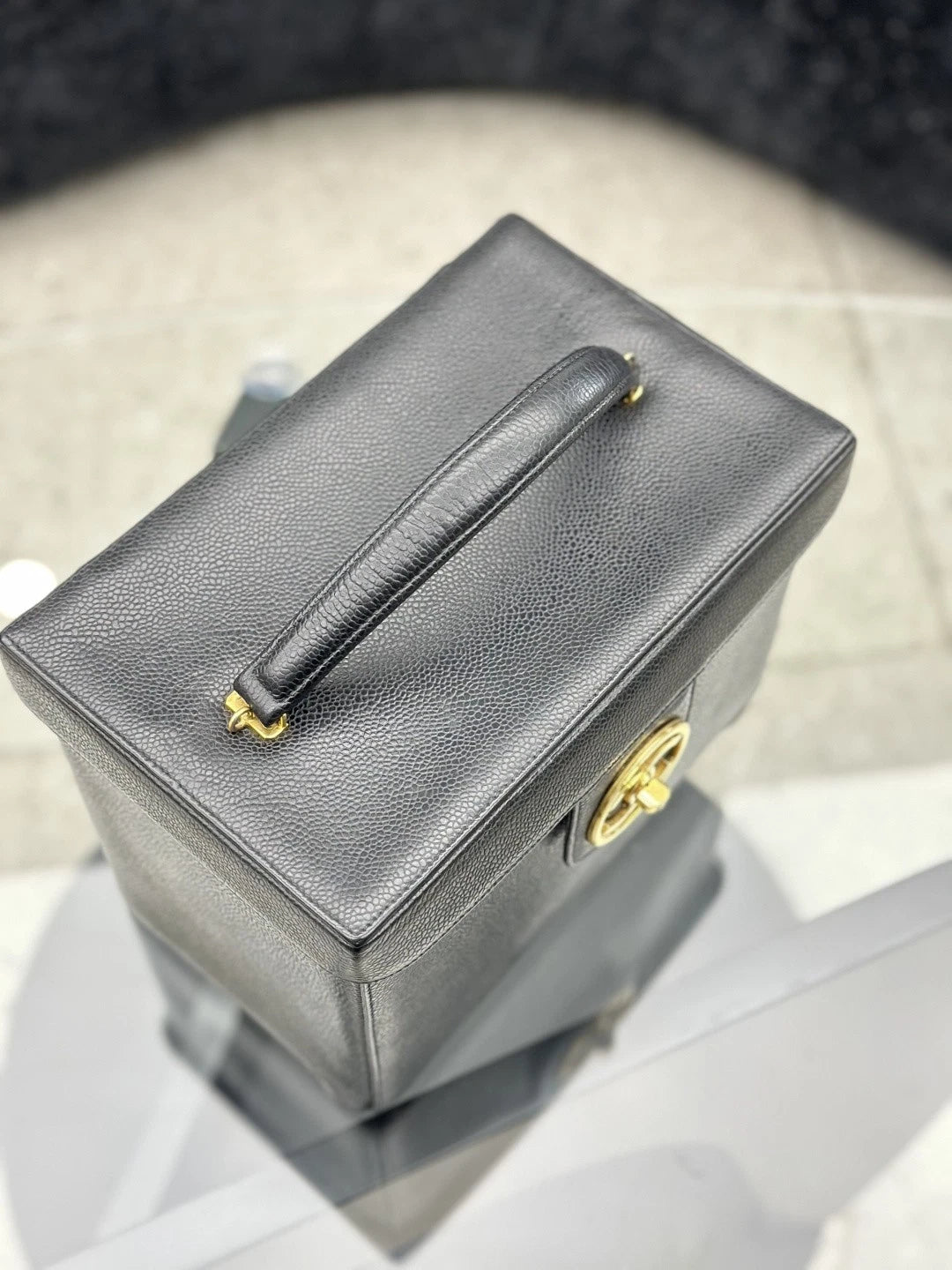 Chanel Vanity Crossbody Top Handle Excellent