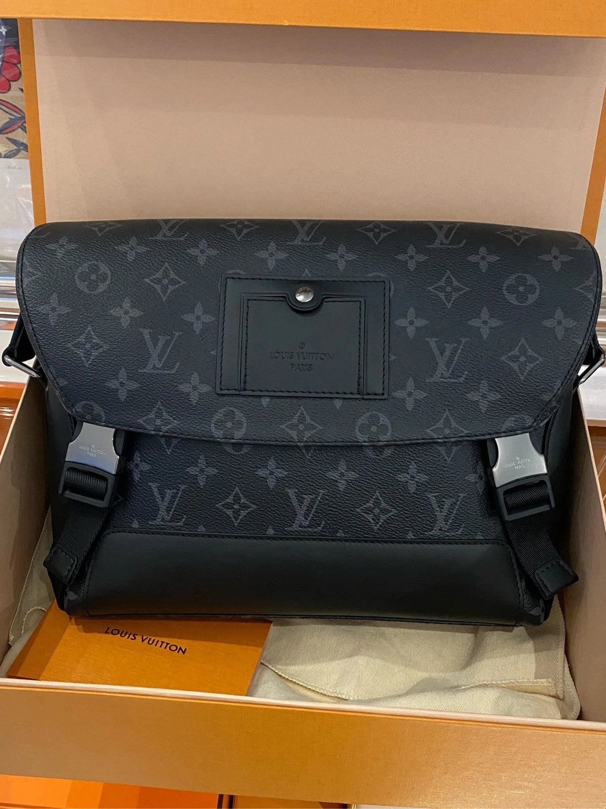 Louis Vuitton Voyager Small Black Crossbody Shoulder Bag Women