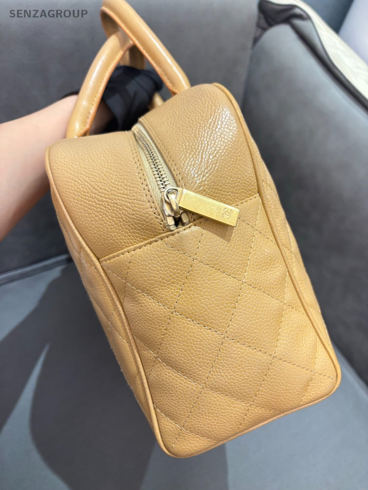 CHANEL Bowling GM caviar CC Top Handle Handbag Women