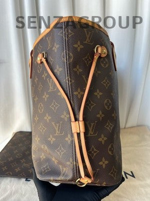 Louis Vuitton Monogram Neverfull MM Tote Shoulder Bag Classic Women