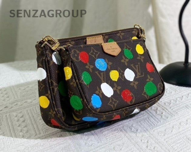 Louis Vuitton Monogram Multicolore 2ways Crossbody Shoulder Bag Women Brown